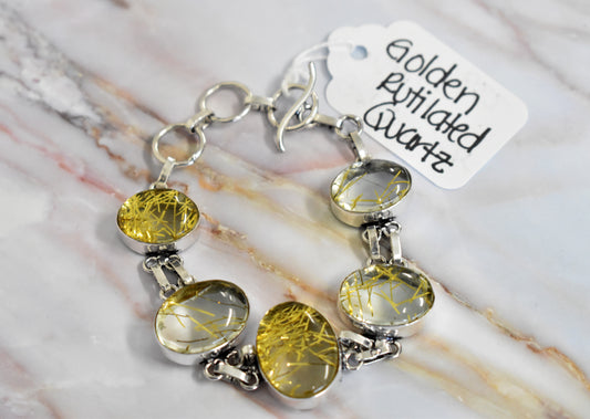 stones-of-transformation - Golden Rutilated Quartz Bracelet - Stones of Transformation - 
