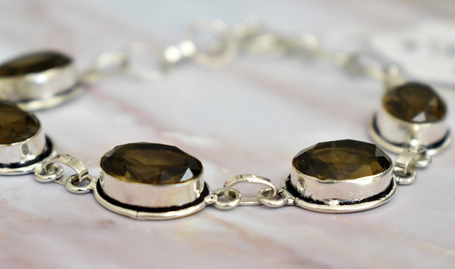 stones-of-transformation - Smoky Quartz Bracelet - Stones of Transformation - 