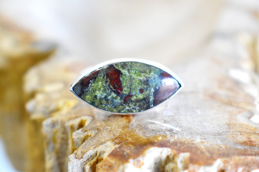 Dragons Blood Jasper Ring (Size 8)