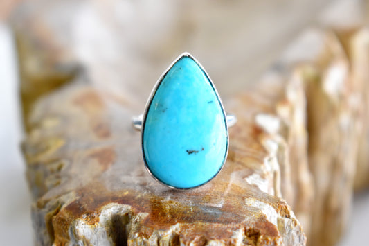 Sleeping Beauty Turquoise Ring (Size 6.5)