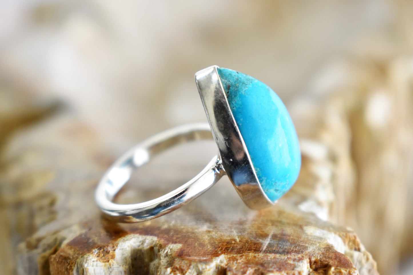 Sleeping Beauty Turquoise Ring (Size 8)