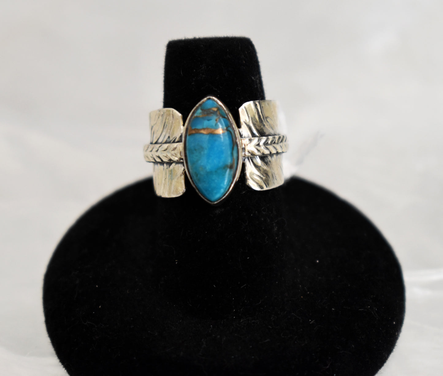 stones-of-transformation - Blue Copper Turquoise Ring (Size 7) - Stones of Transformation - 