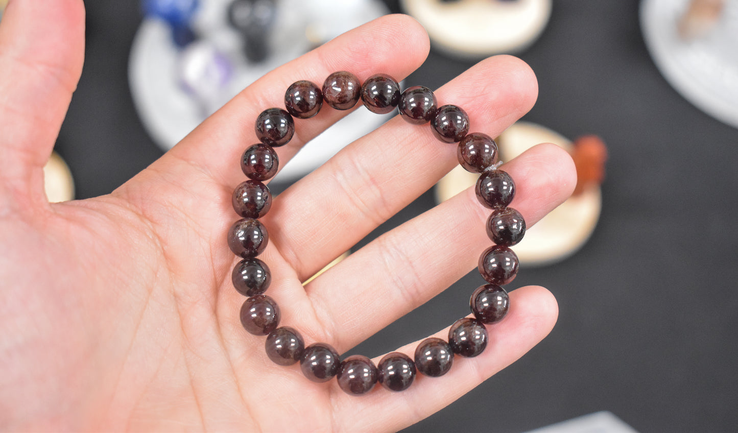 Garnet Bracelet (8mm)