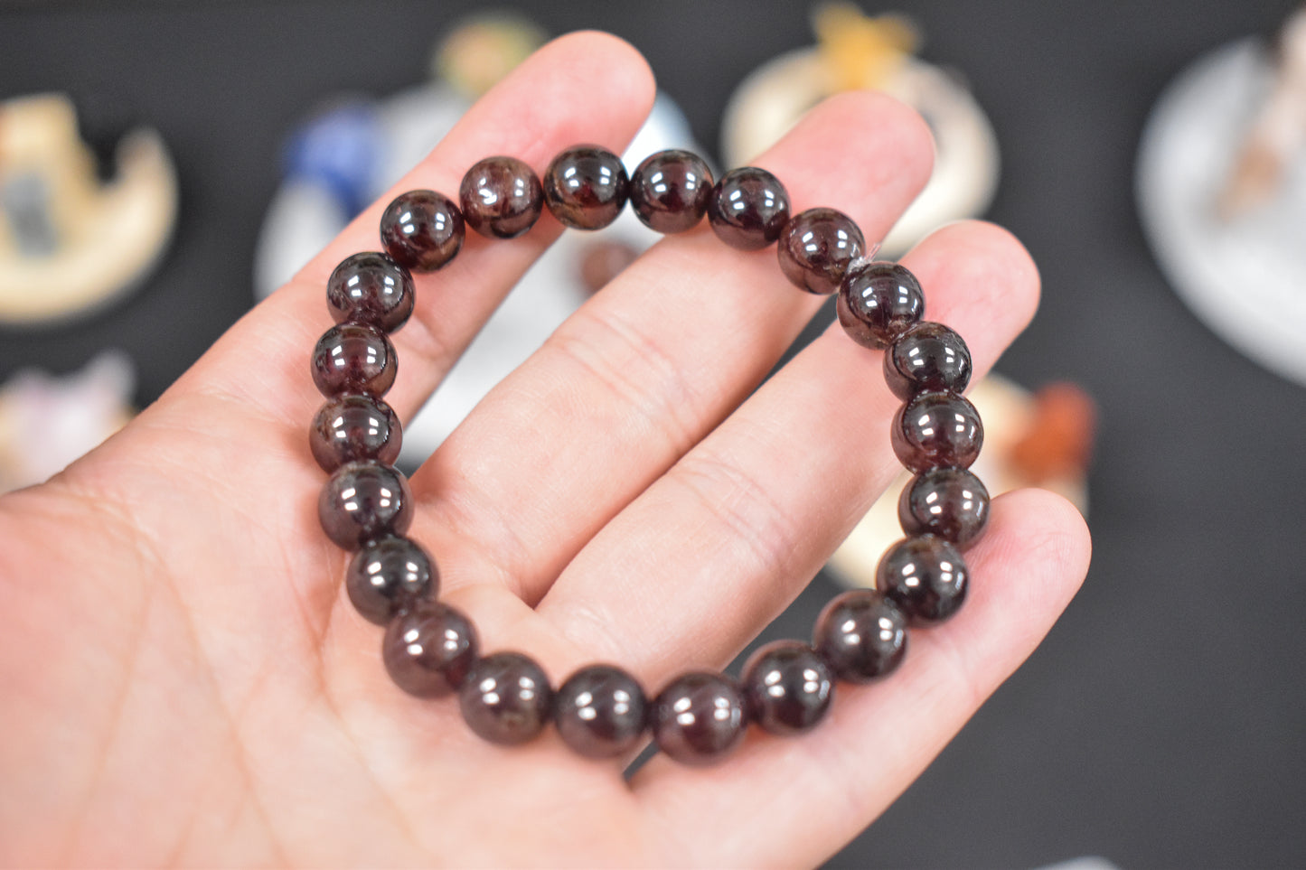 Garnet Bracelet (8mm)