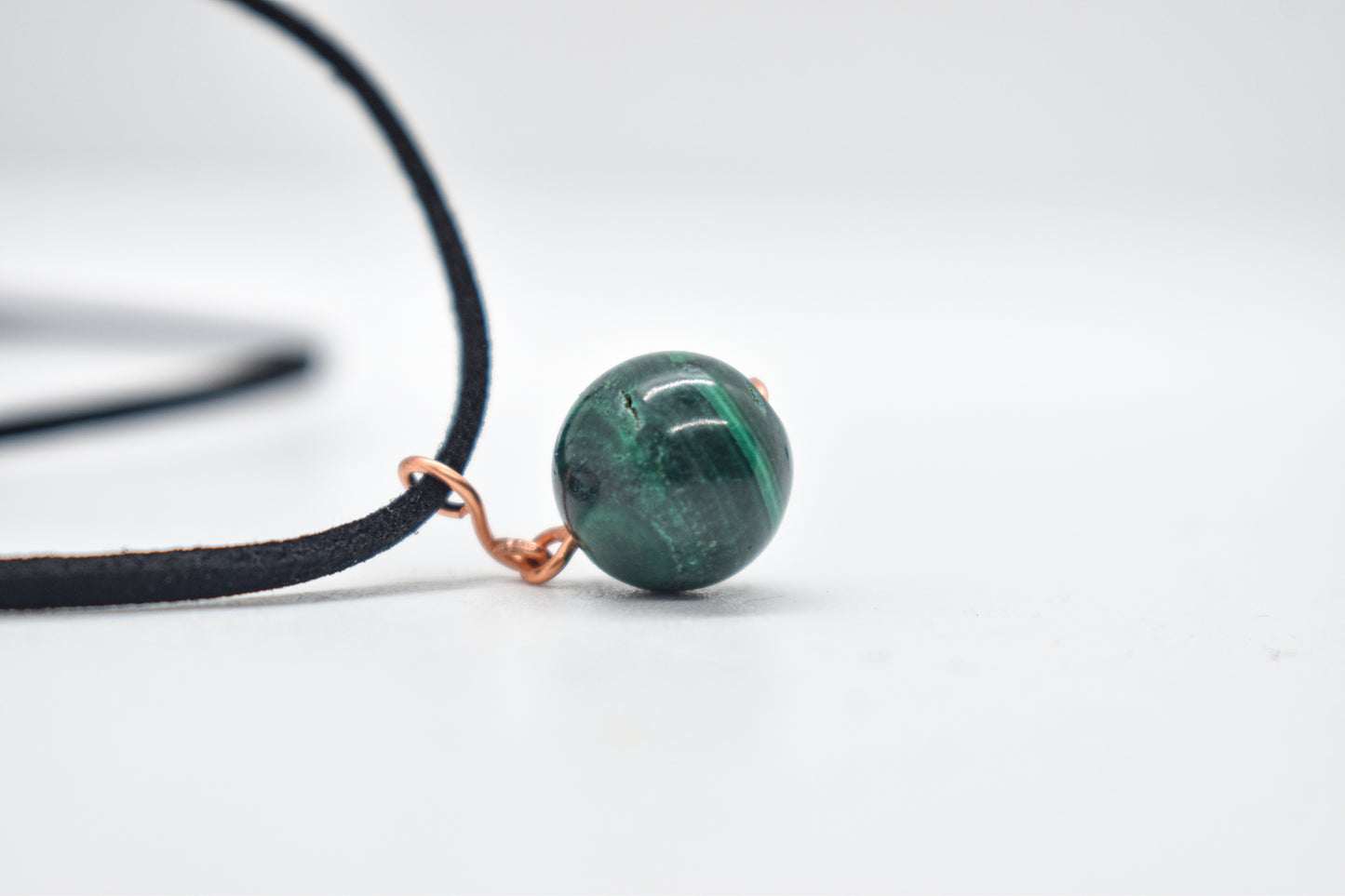 Copper Malachite Bead Necklace