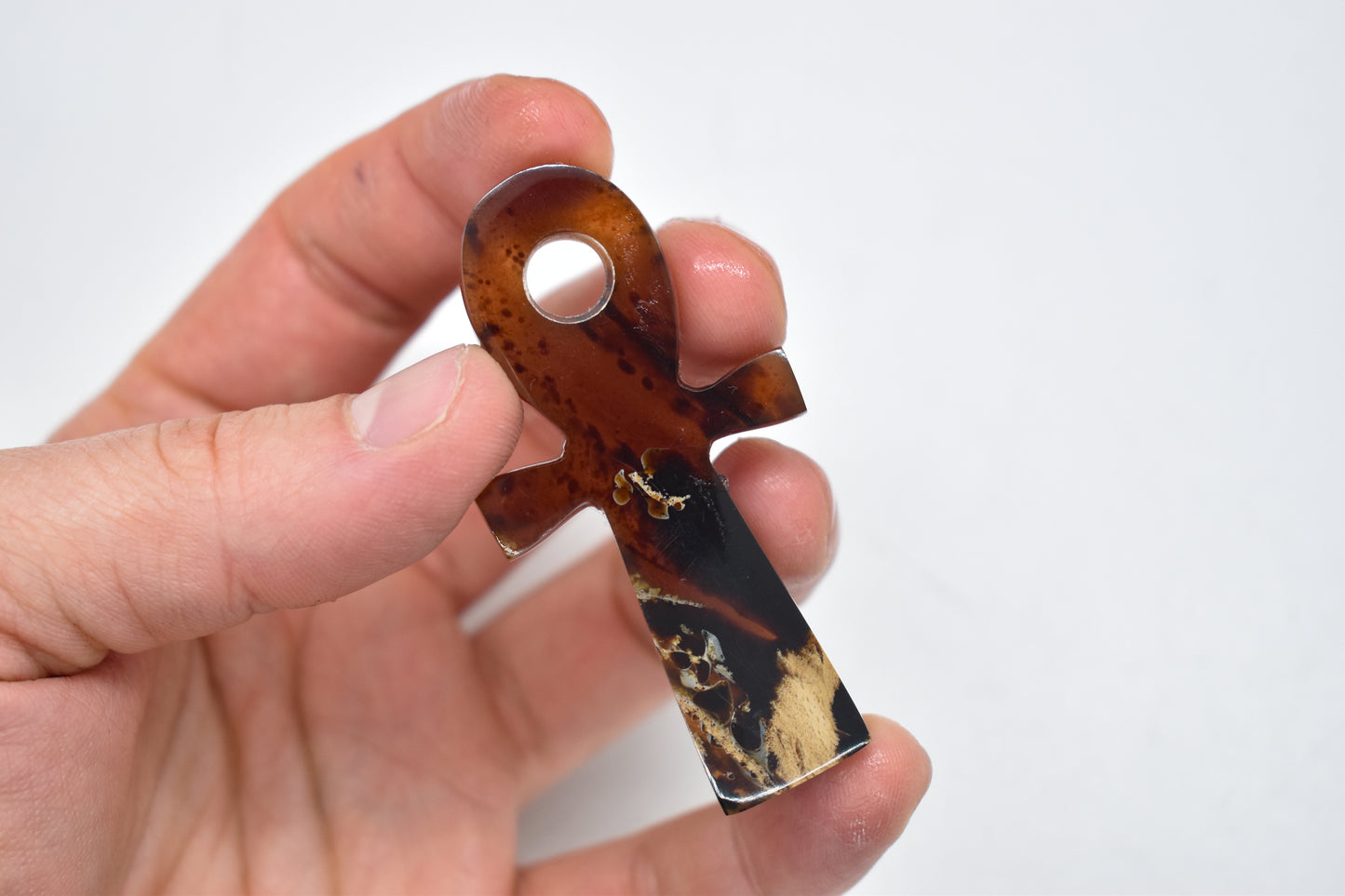 Blue Amber Ankh