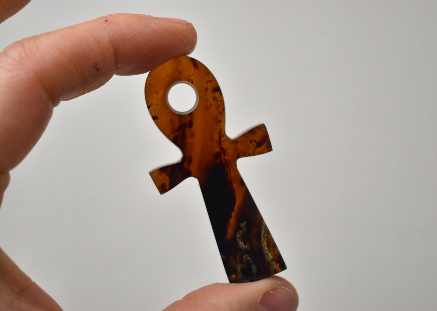 Blue Amber Ankh