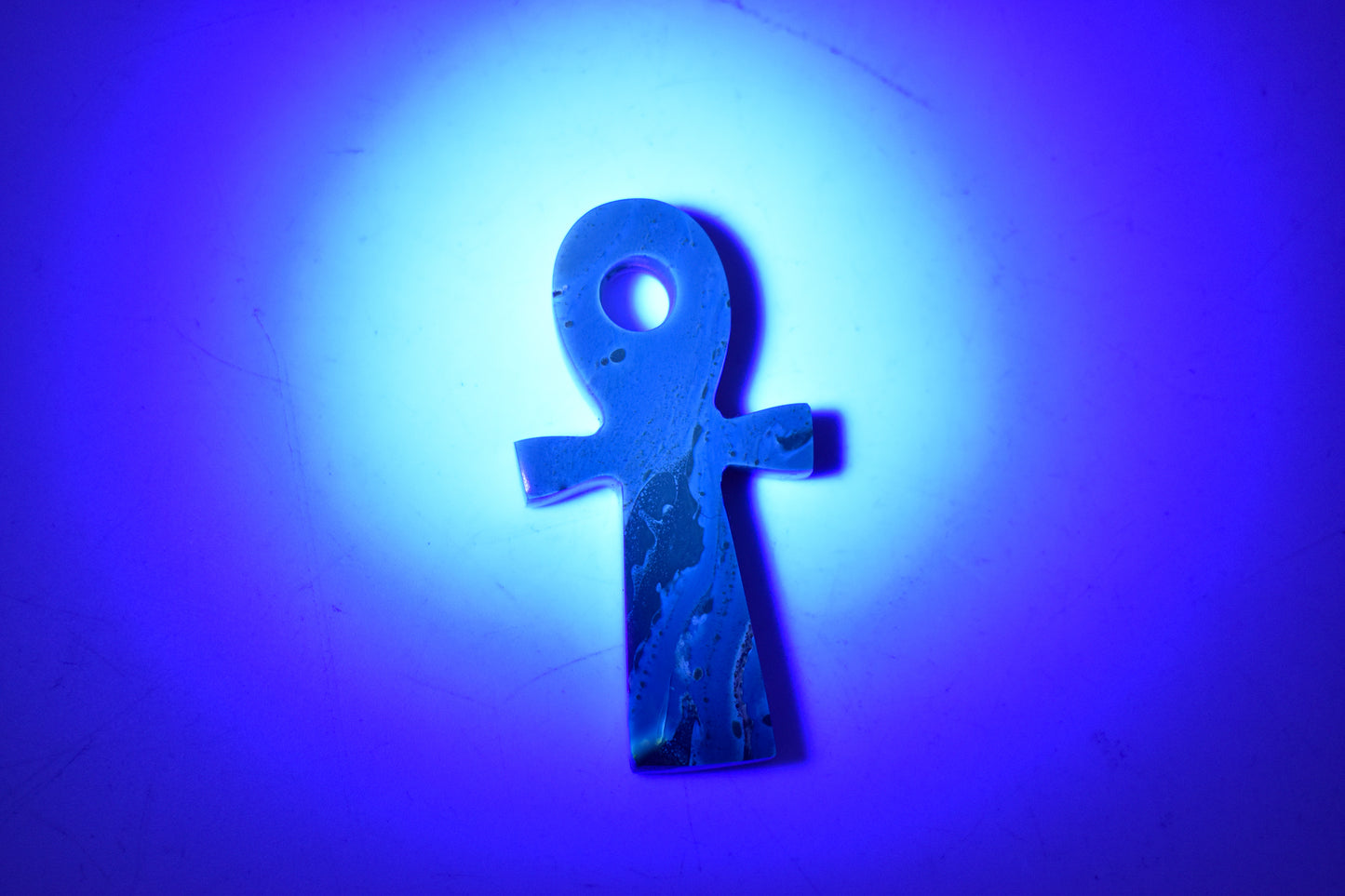 Blue Amber Ankh