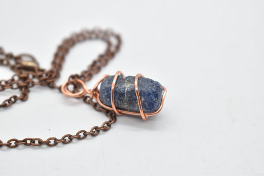 Copper Sapphire Necklace