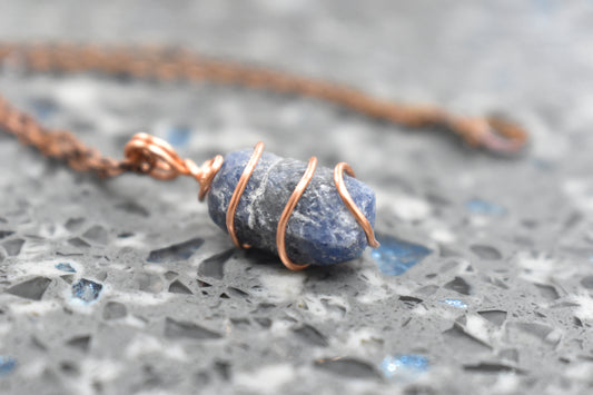 Copper Sapphire Necklace