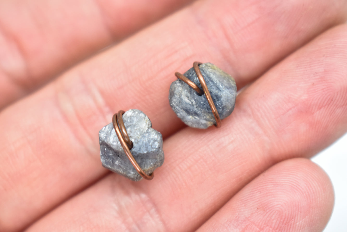 Copper Sapphire Earrings