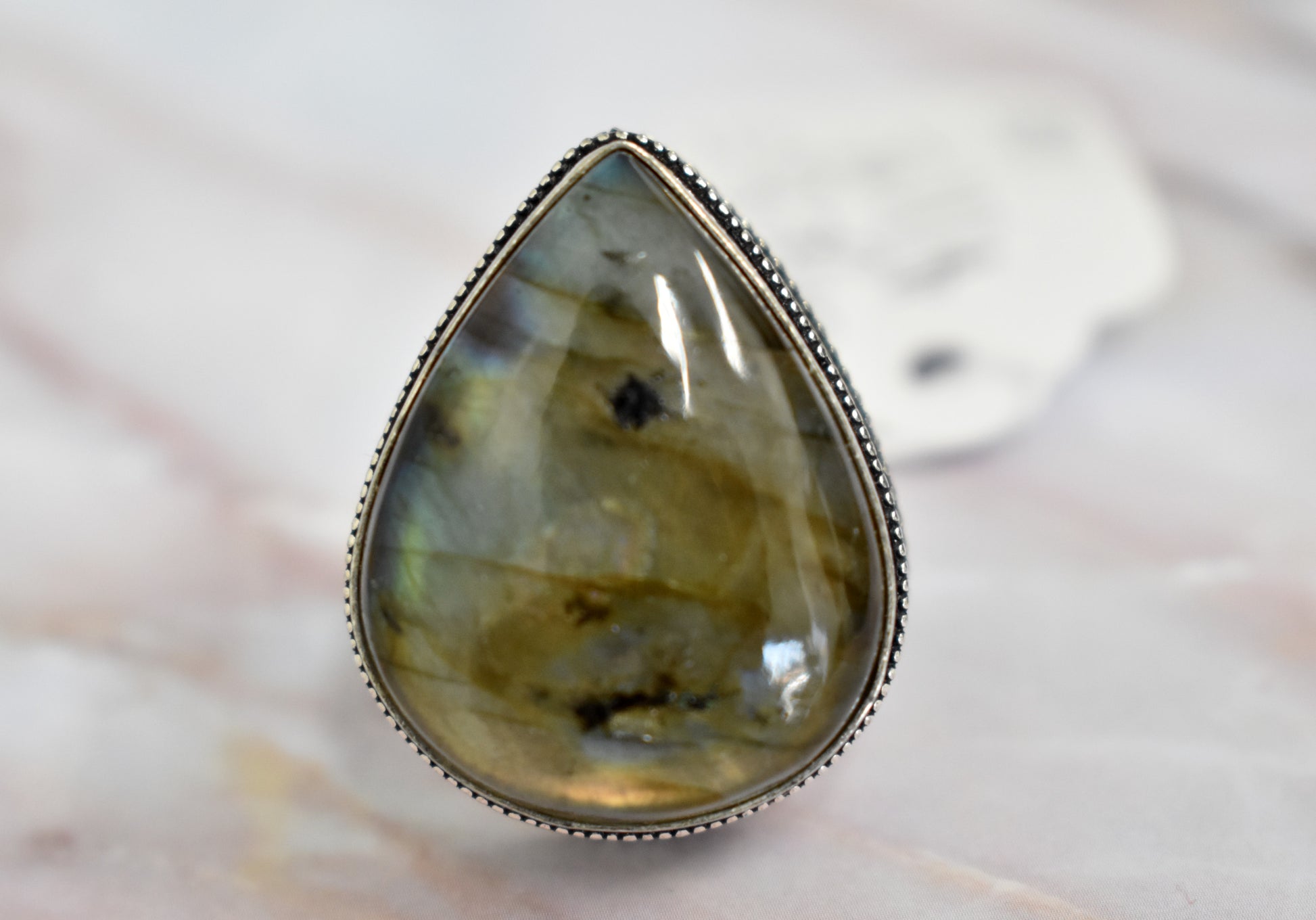 stones-of-transformation - Labradorite Ring (Size 8.5) - Stones of Transformation - 