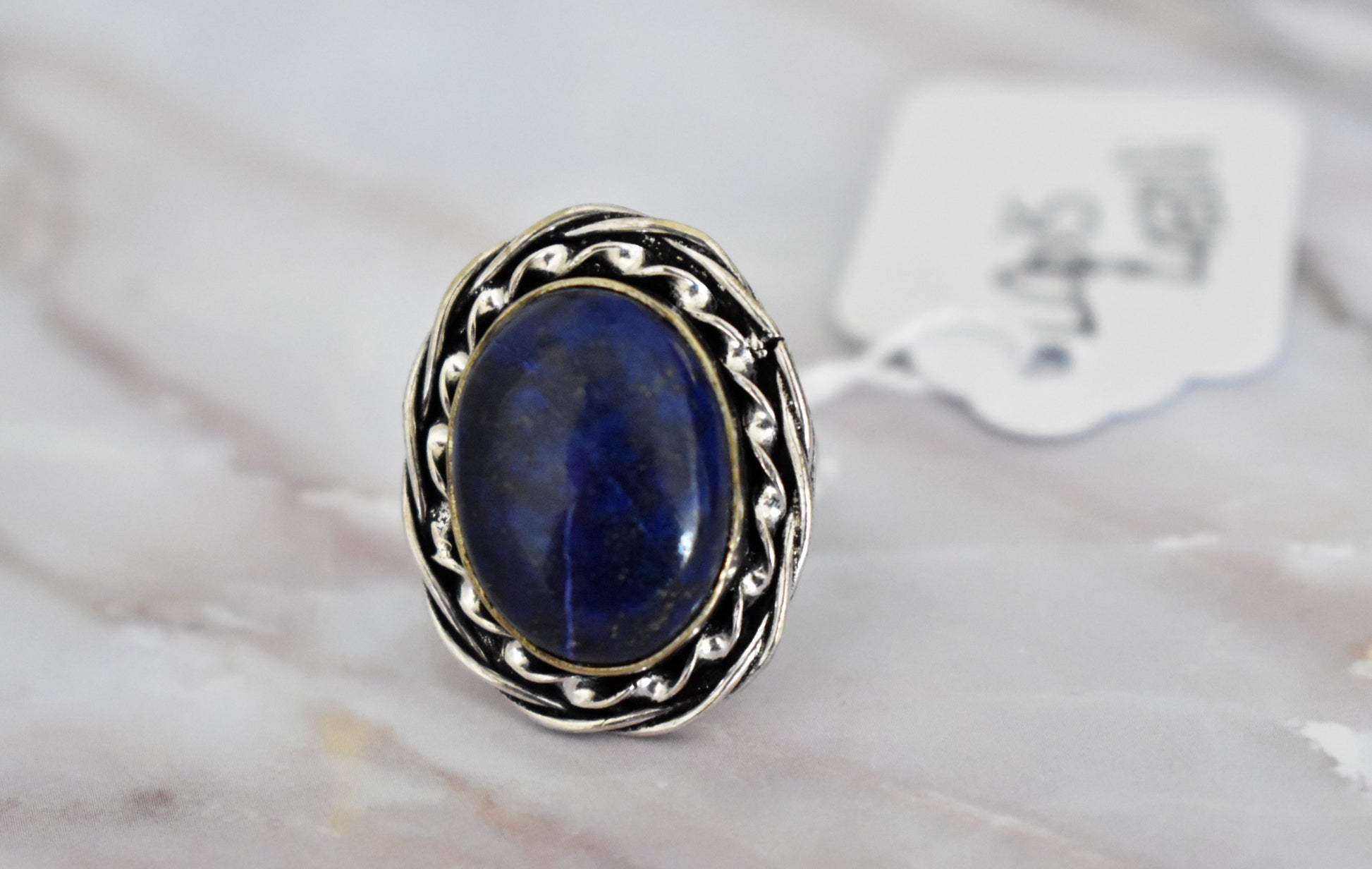 stones-of-transformation - Lapis Lazuli Ring (Size 7) - Stones of Transformation - 