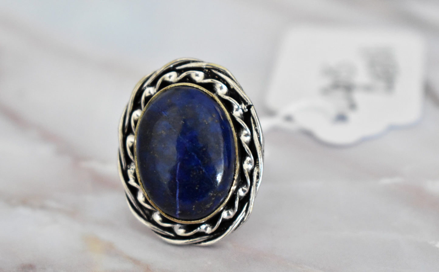 stones-of-transformation - Lapis Lazuli Ring (Size 7) - Stones of Transformation - 