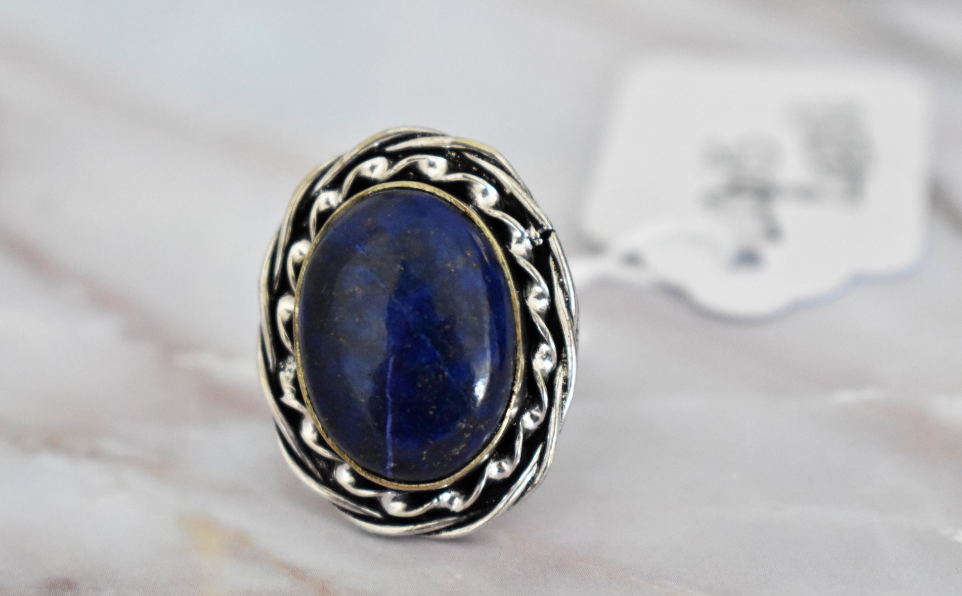 stones-of-transformation - Lapis Lazuli Ring (Size 7) - Stones of Transformation - 