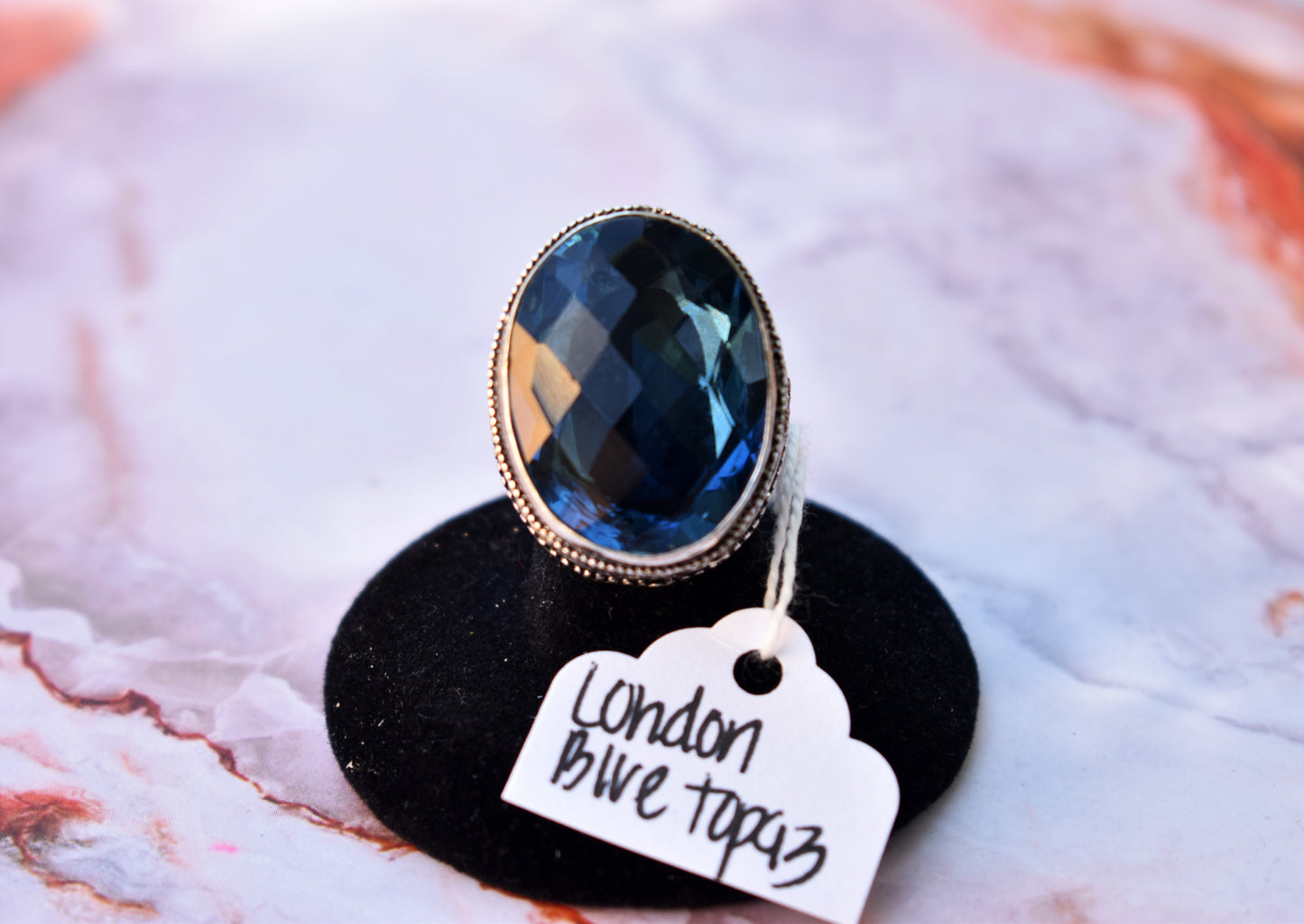 stones-of-transformation - London Blue Topaz Ring (Ring 6.5) - Stones of Transformation - 