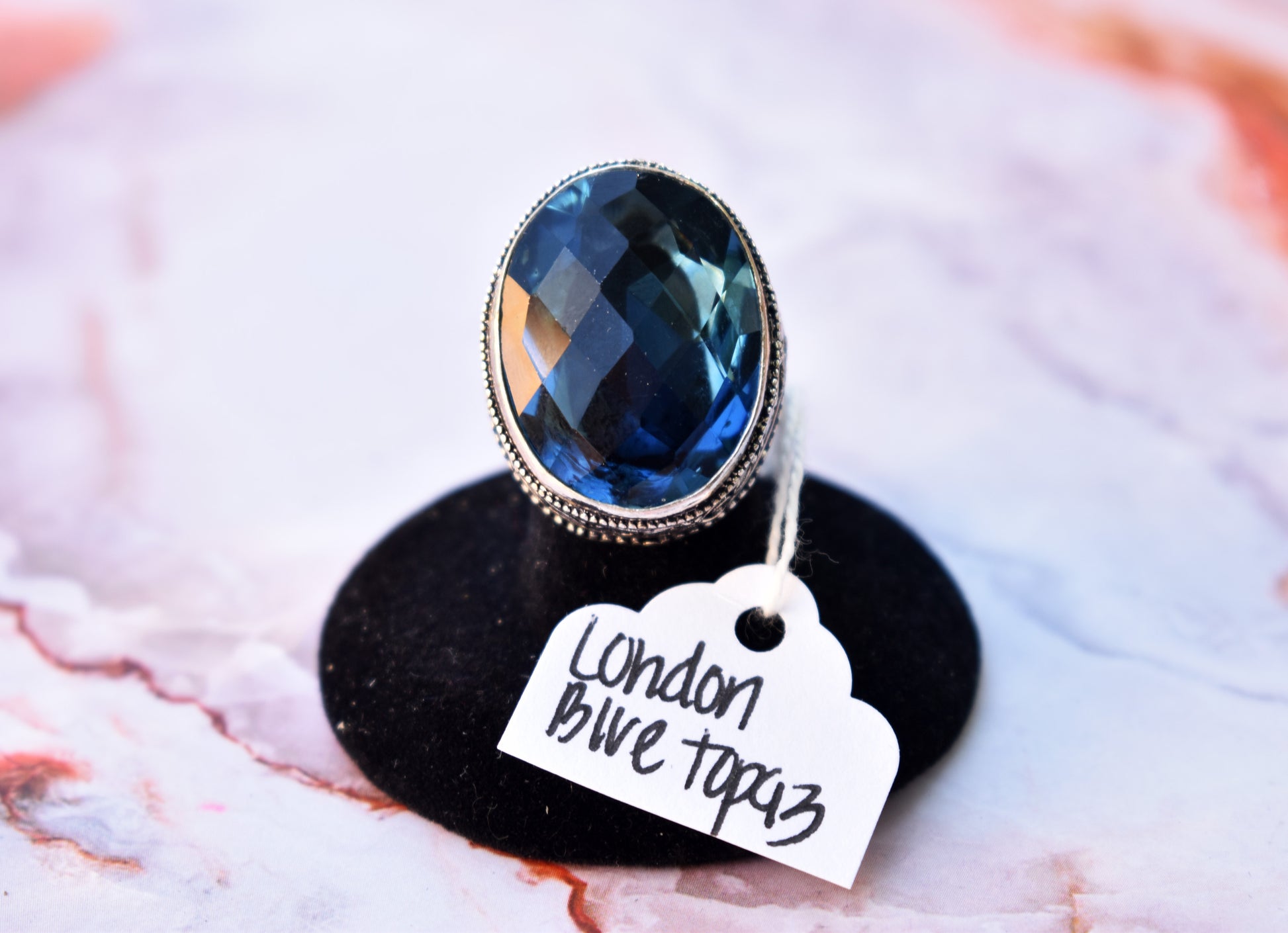 stones-of-transformation - London Blue Topaz Ring (Ring 6.5) - Stones of Transformation - 
