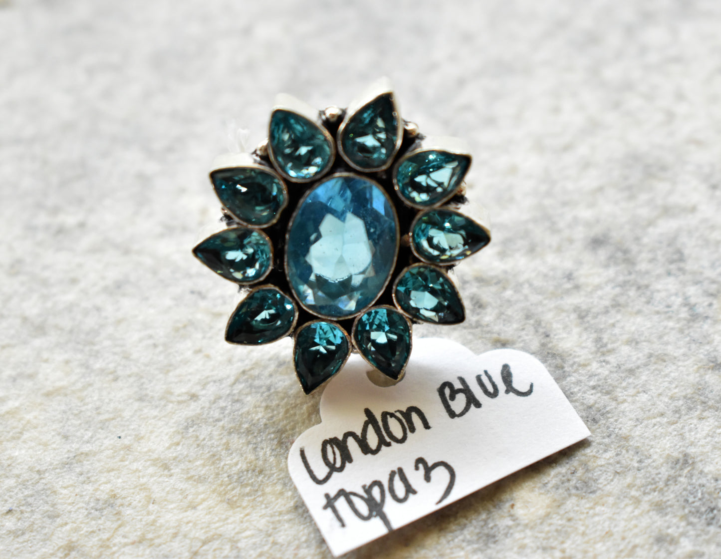 stones-of-transformation - London Blue Topaz Ring (Ring 7.5) - Stones of Transformation - 