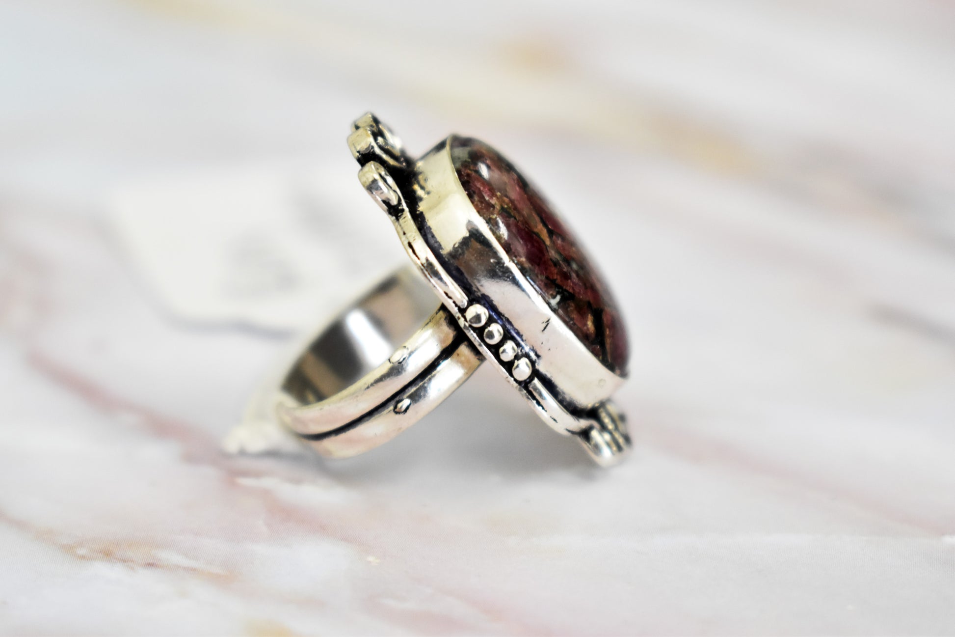 stones-of-transformation - Ruby Tourmaline (Rubellite) Ring (Size 7.5) - Stones of Transformation - 