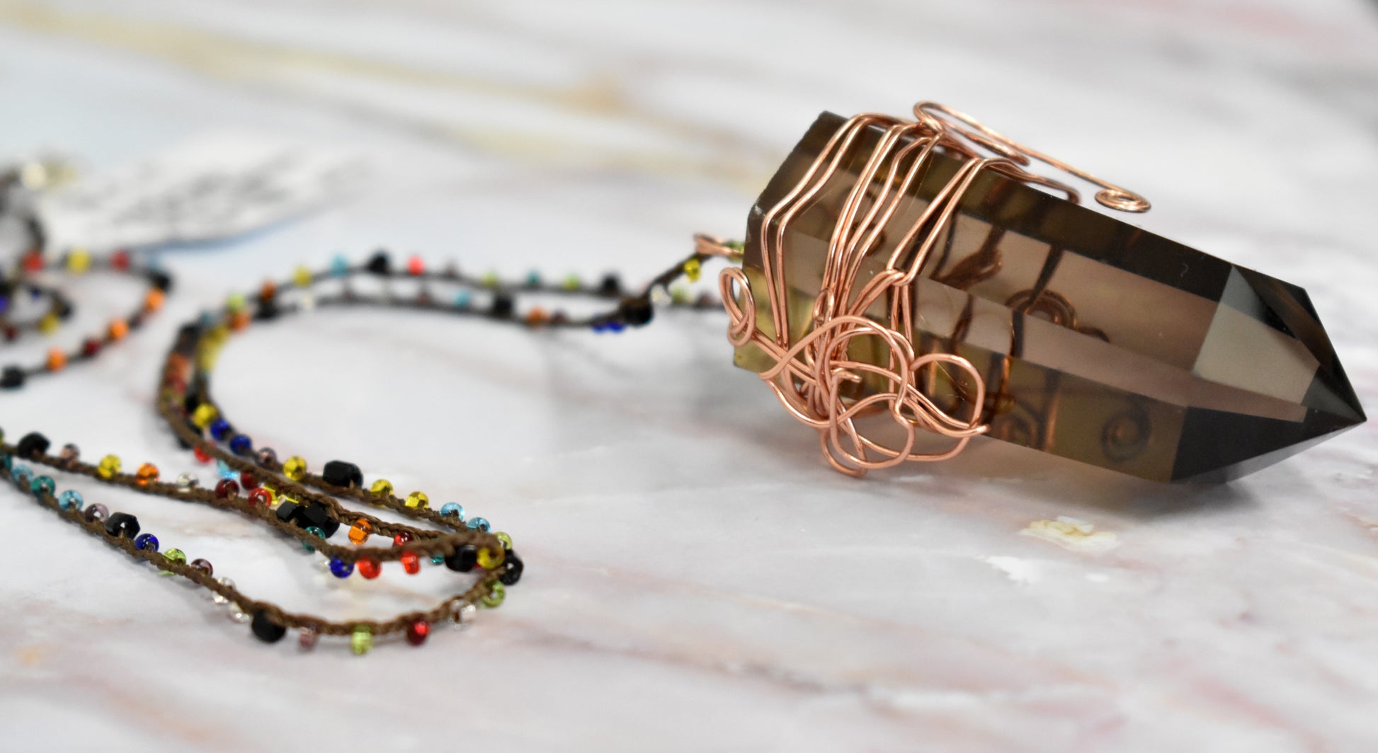 stones-of-transformation - Smoky Quartz Necklace - Stones of Transformation - 