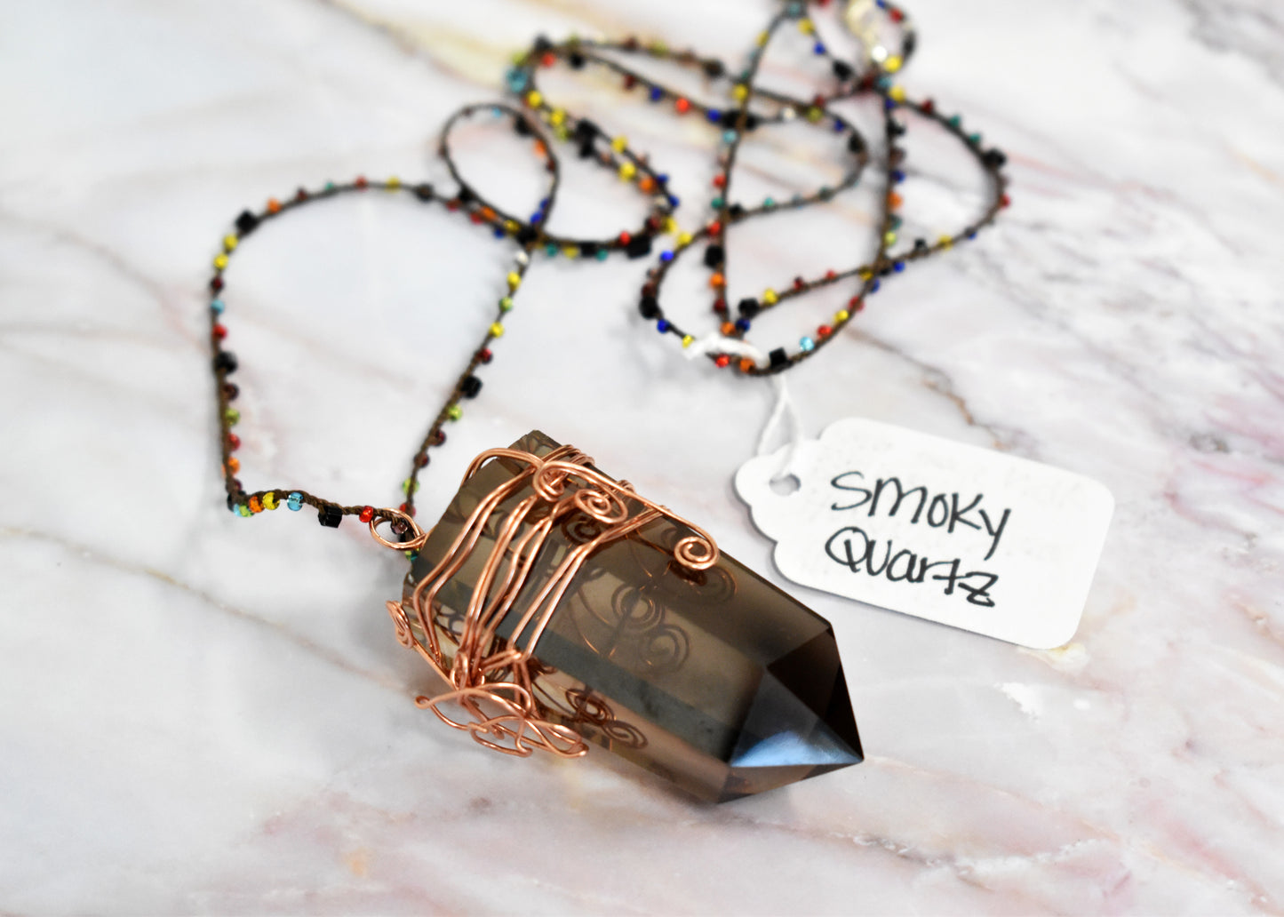 stones-of-transformation - Smoky Quartz Necklace - Stones of Transformation - 