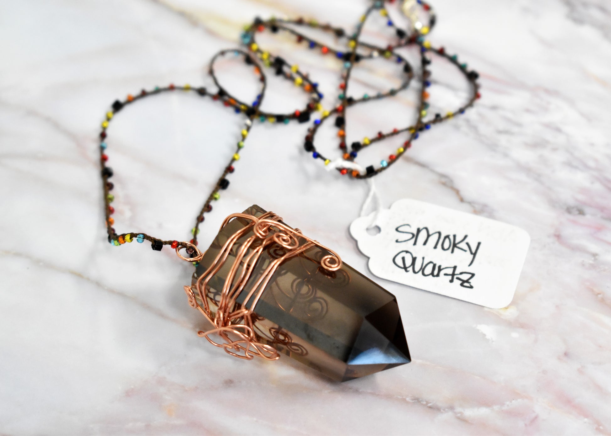 stones-of-transformation - Smoky Quartz Necklace - Stones of Transformation - 