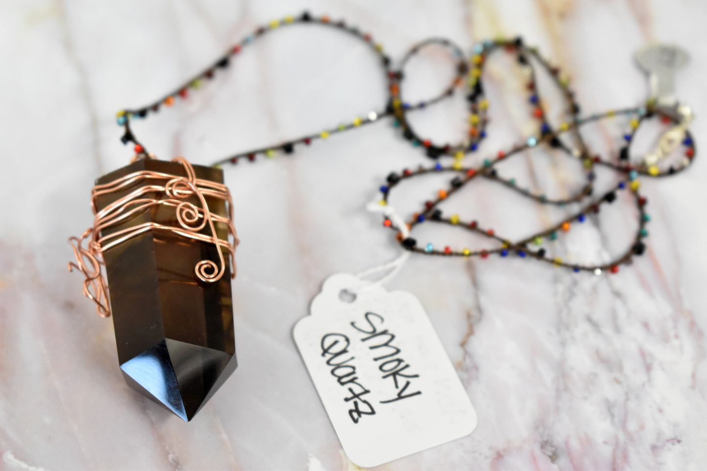 stones-of-transformation - Smoky Quartz Necklace - Stones of Transformation - 