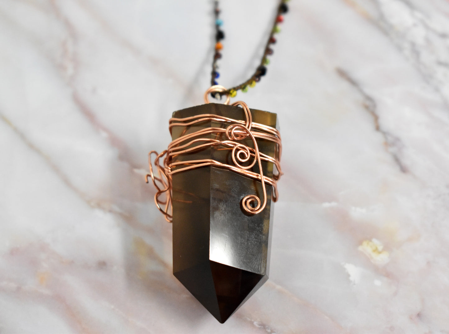 stones-of-transformation - Smoky Quartz Necklace - Stones of Transformation - 