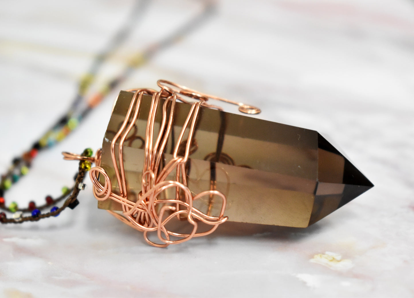 stones-of-transformation - Smoky Quartz Necklace - Stones of Transformation - 