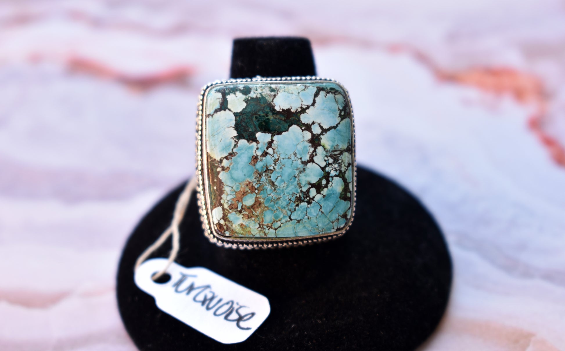 stones-of-transformation - Blue Copper Turquoise Ring (Size 7.5) - Stones of Transformation - 