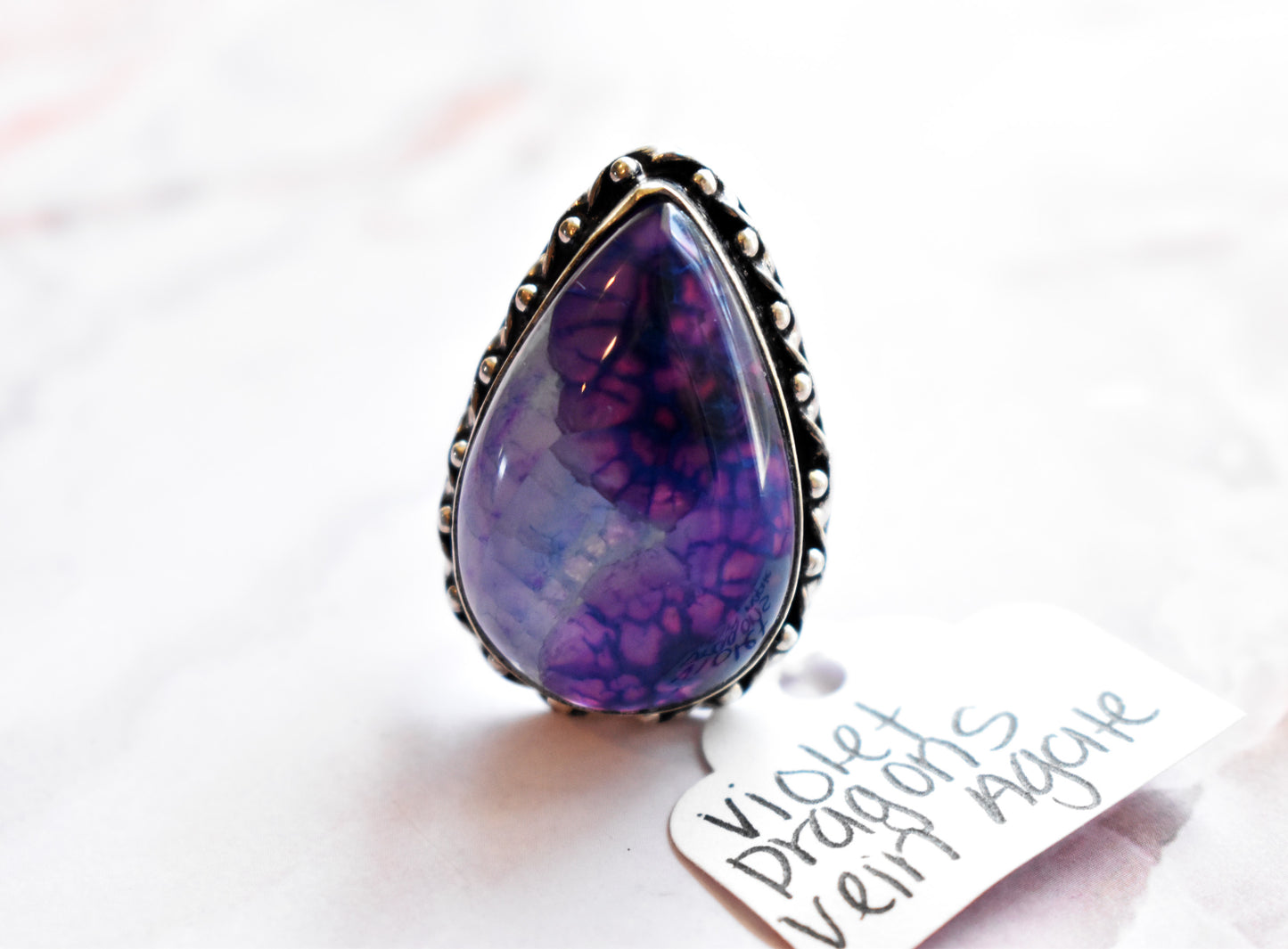stones-of-transformation - Violet Dragon's Vein Agate (Size 8.5) - Stones of Transformation - 