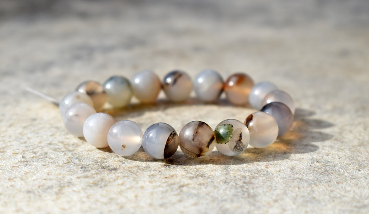 stones-of-transformation - White Chocolate Agate Bracelet - Stones of Transformation - 