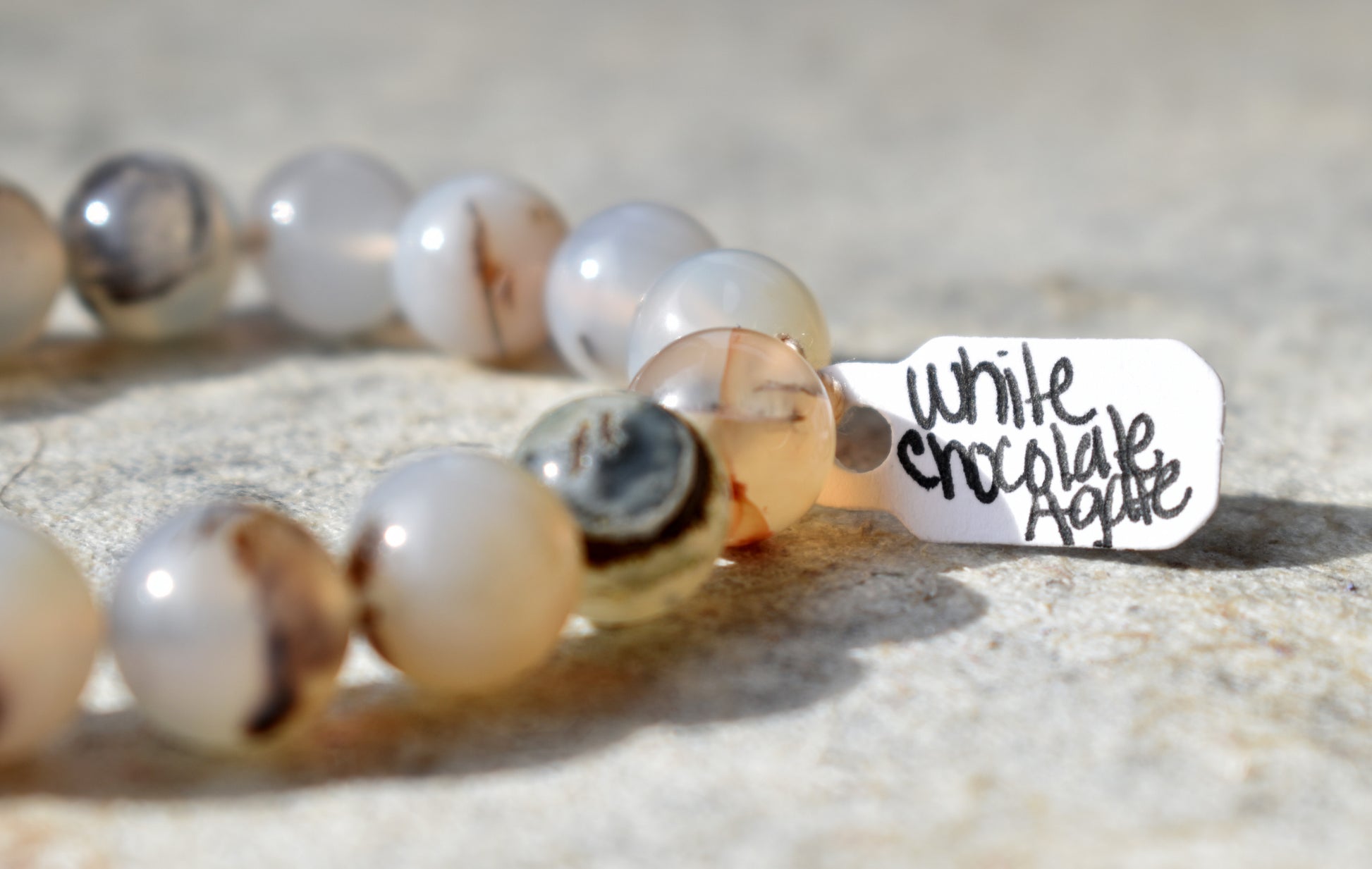 stones-of-transformation - White Chocolate Agate Bracelet - Stones of Transformation - 