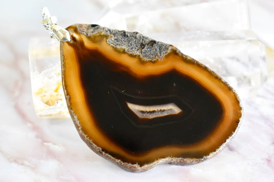 Agate Slice Necklace