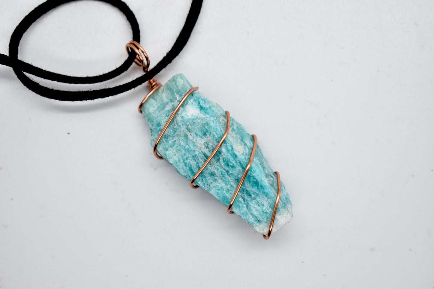 Copper Wrapped Amazonite Necklace