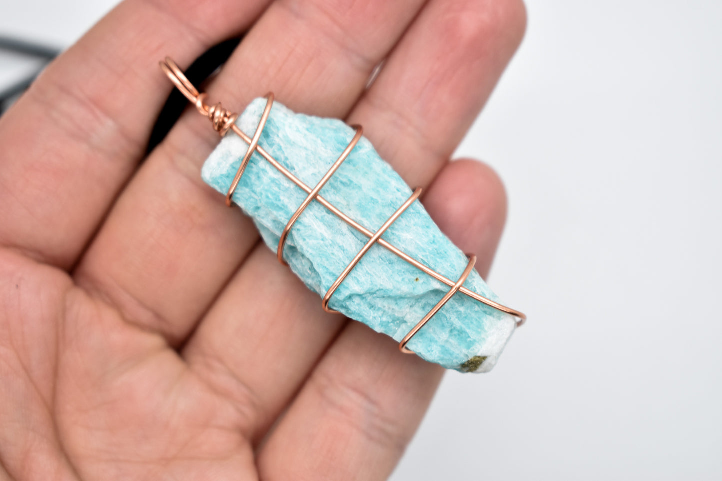 Copper Wrapped Amazonite Necklace