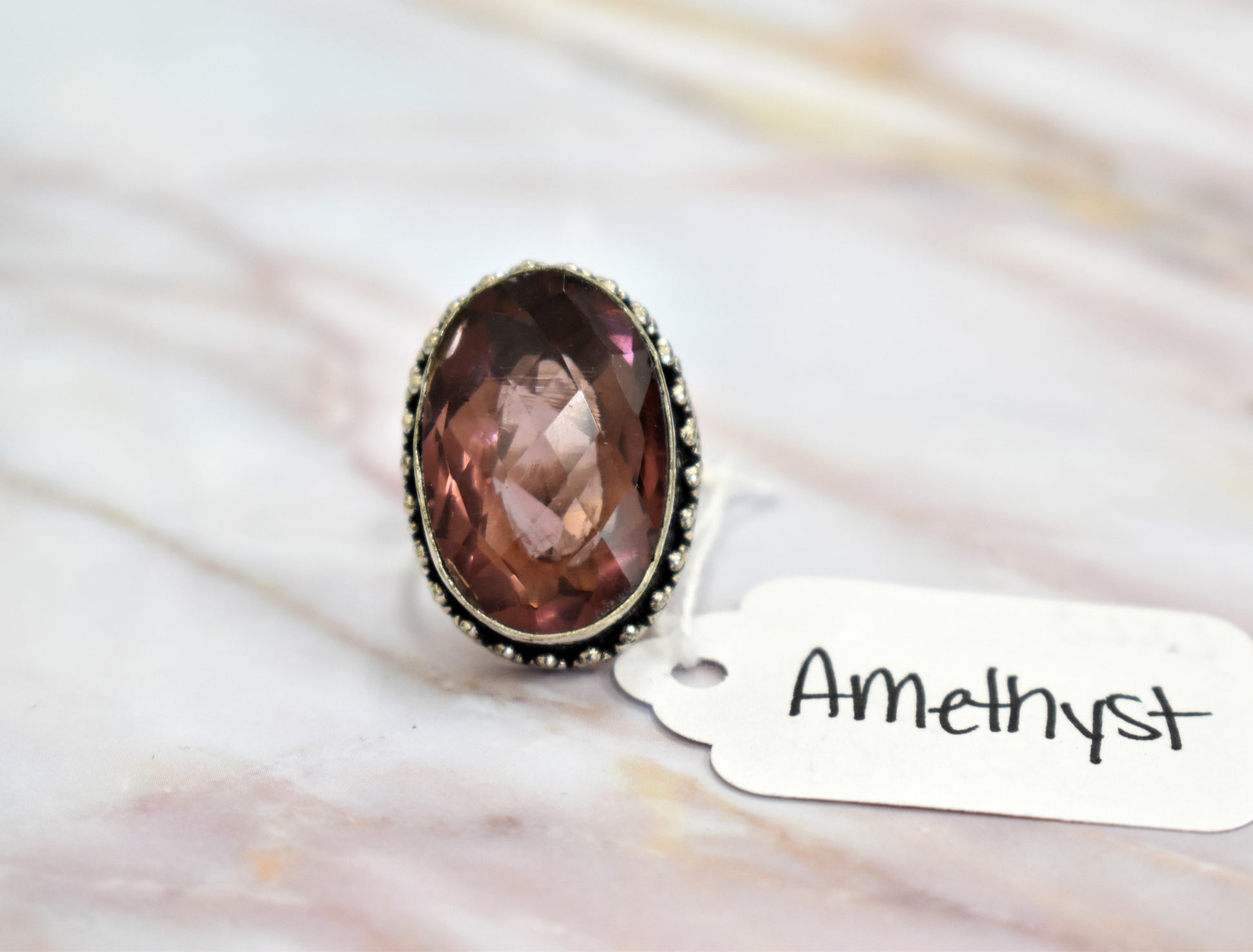 stones-of-transformation - Amethyst Ring (Size 8.5) - Stones of Transformation - 