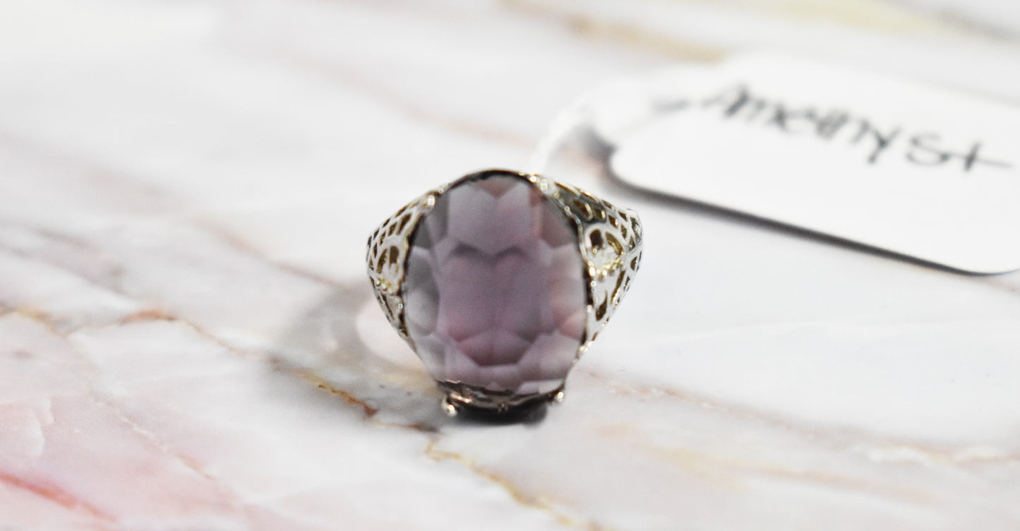 stones-of-transformation - Amethyst Ring (Size 6.5) - Stones of Transformation - 