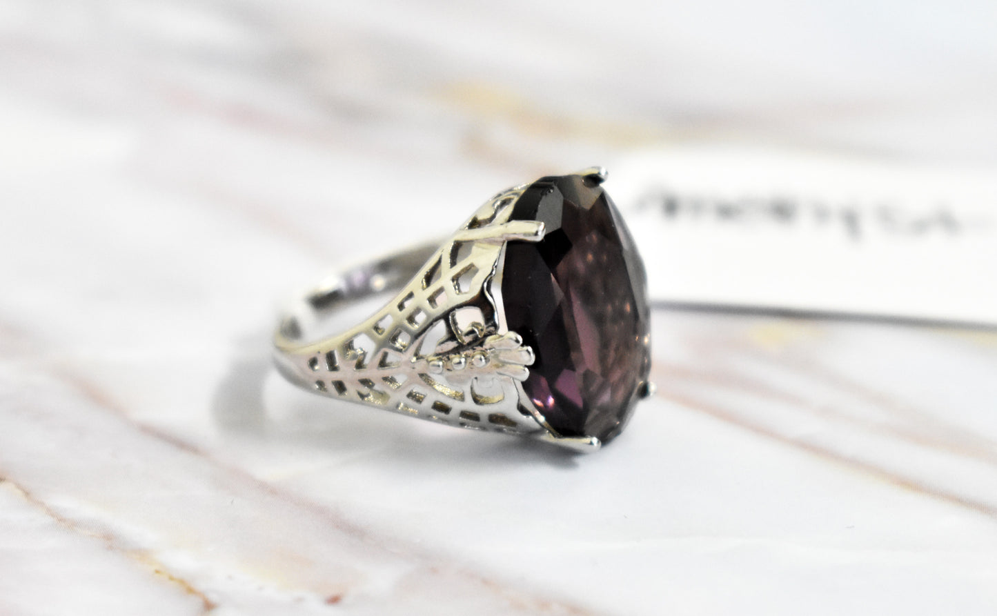 stones-of-transformation - Amethyst Ring (Size 6.5) - Stones of Transformation - 