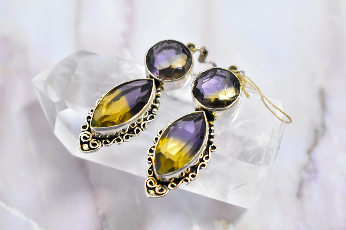 stones-of-transformation - Ametrine Earrings - Stones of Transformation - 