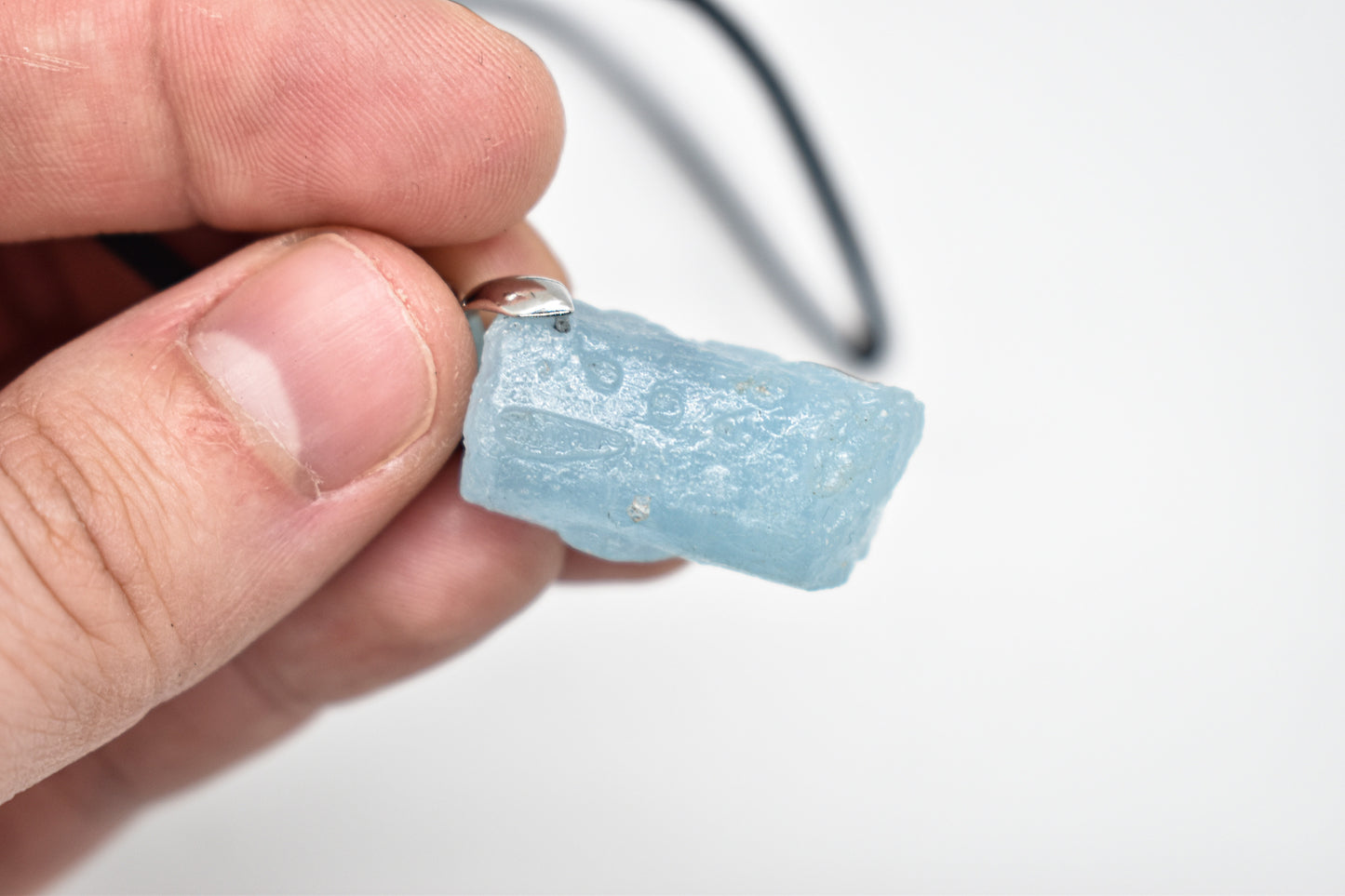 Raw Aquamarine Necklace