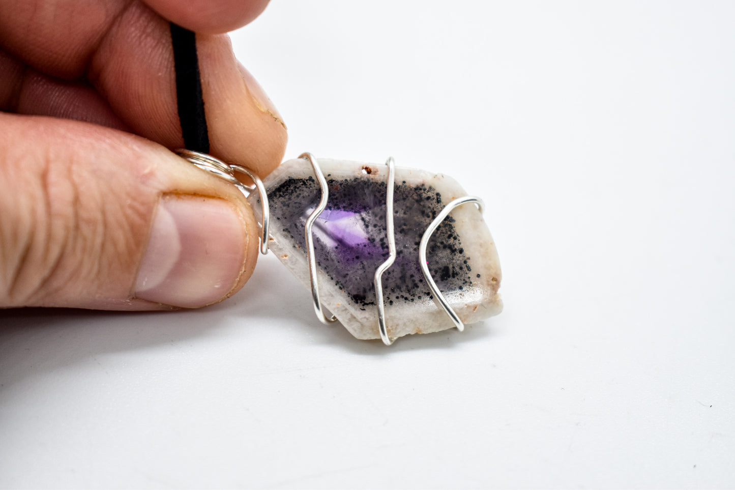 Wrapped Sterling Silver Auralite 23 Necklace