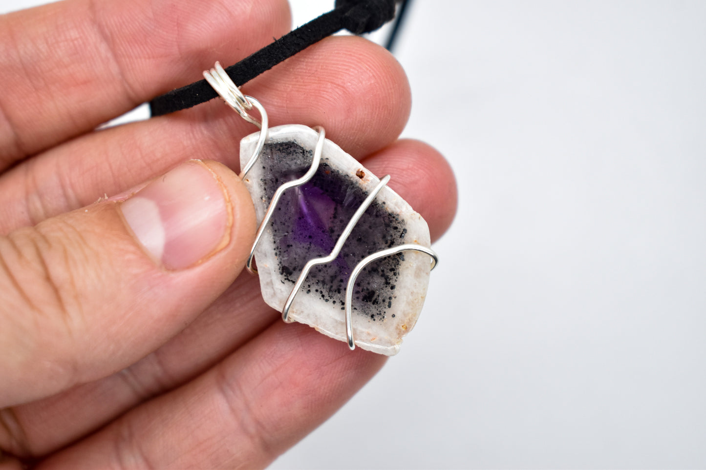 Wrapped Sterling Silver Auralite 23 Necklace