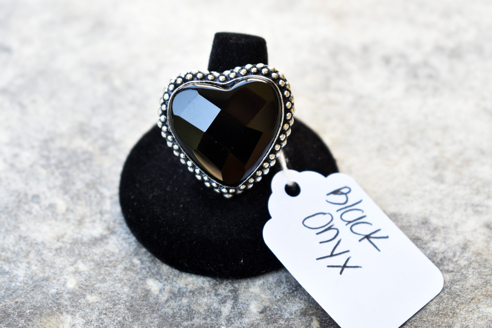 stones-of-transformation - Black Onyx Ring (Size 9) - Stones of Transformation - 