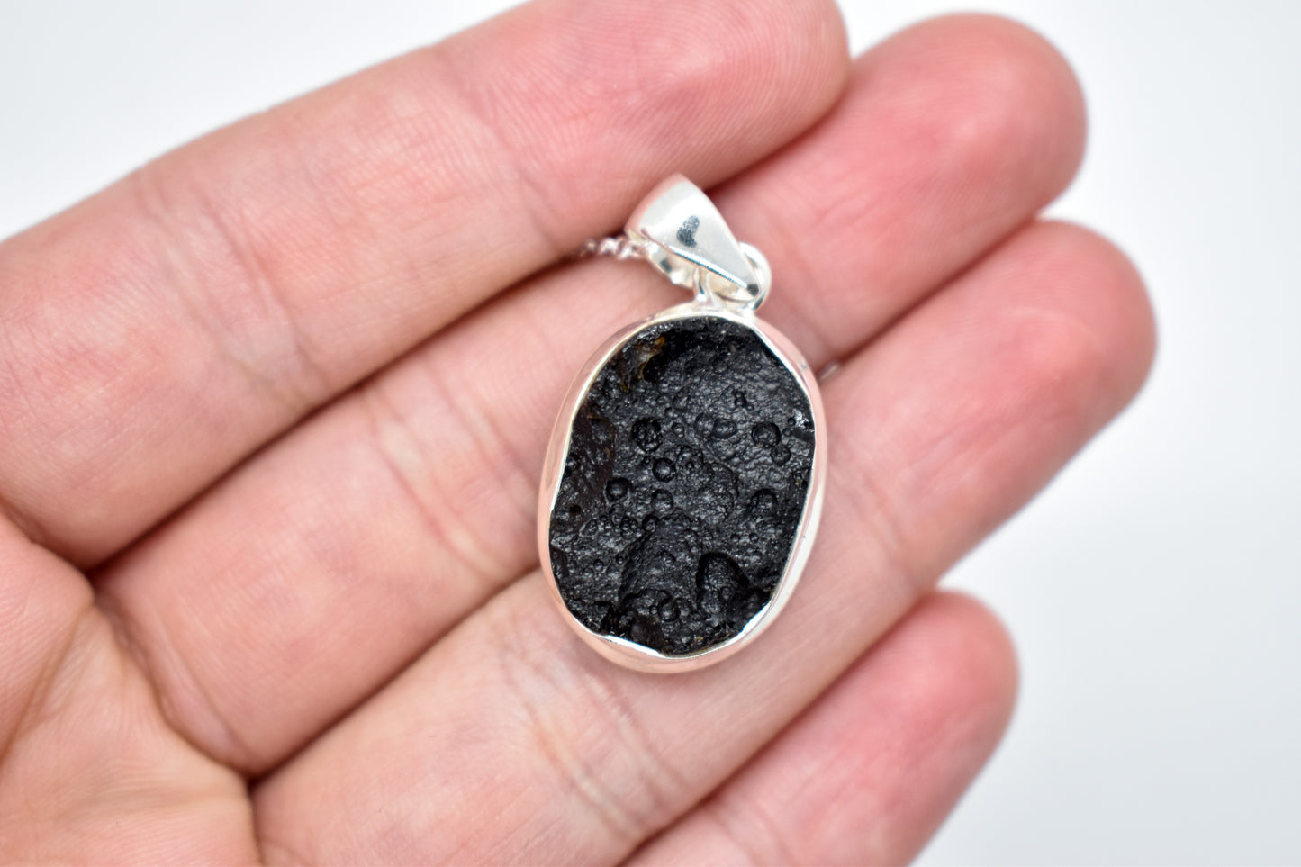 Black Tektite Necklace