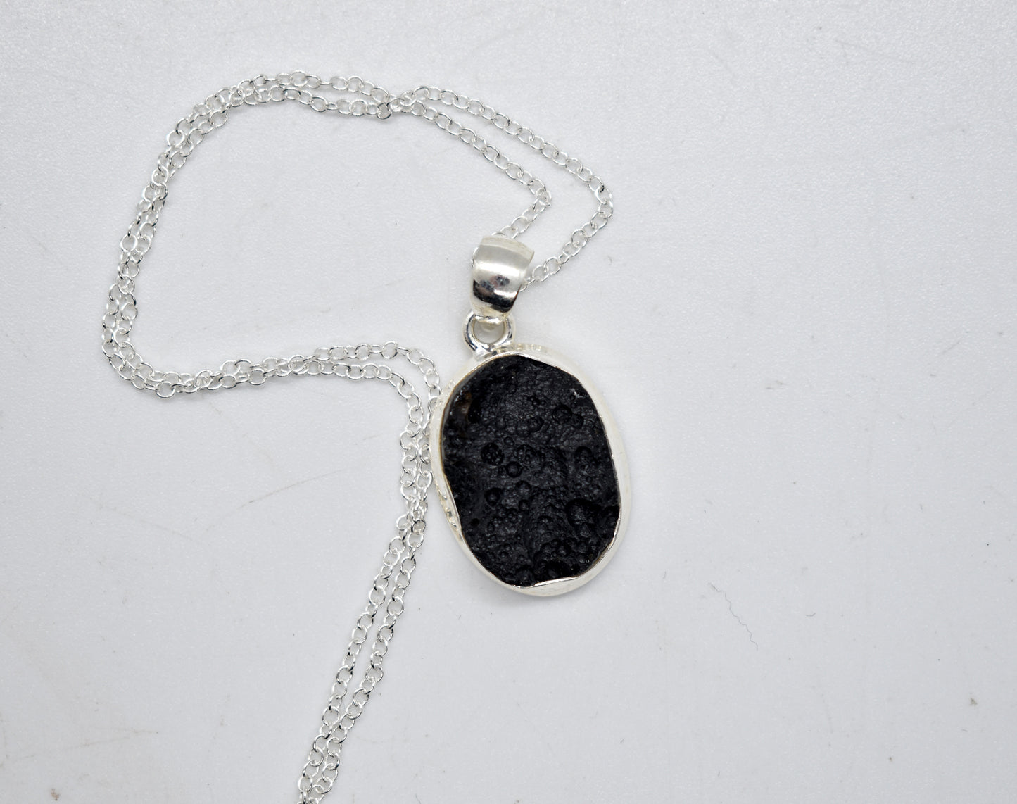 Black Tektite Necklace