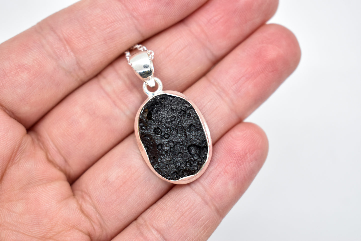 Black Tektite Necklace