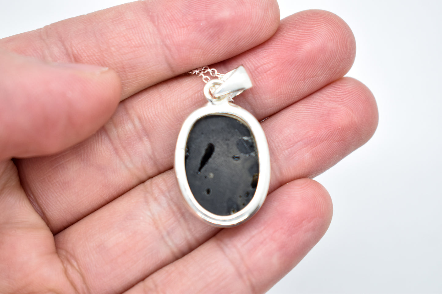 Black Tektite Necklace