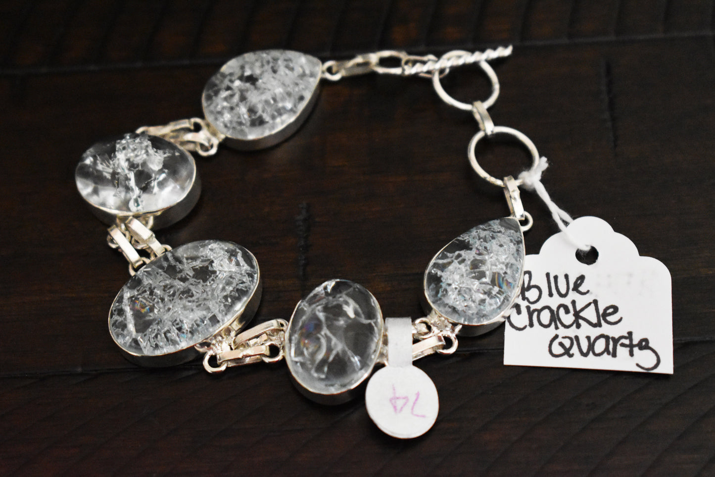 stones-of-transformation - Blue Crackle Quartz Bracelet - Stones of Transformation - 