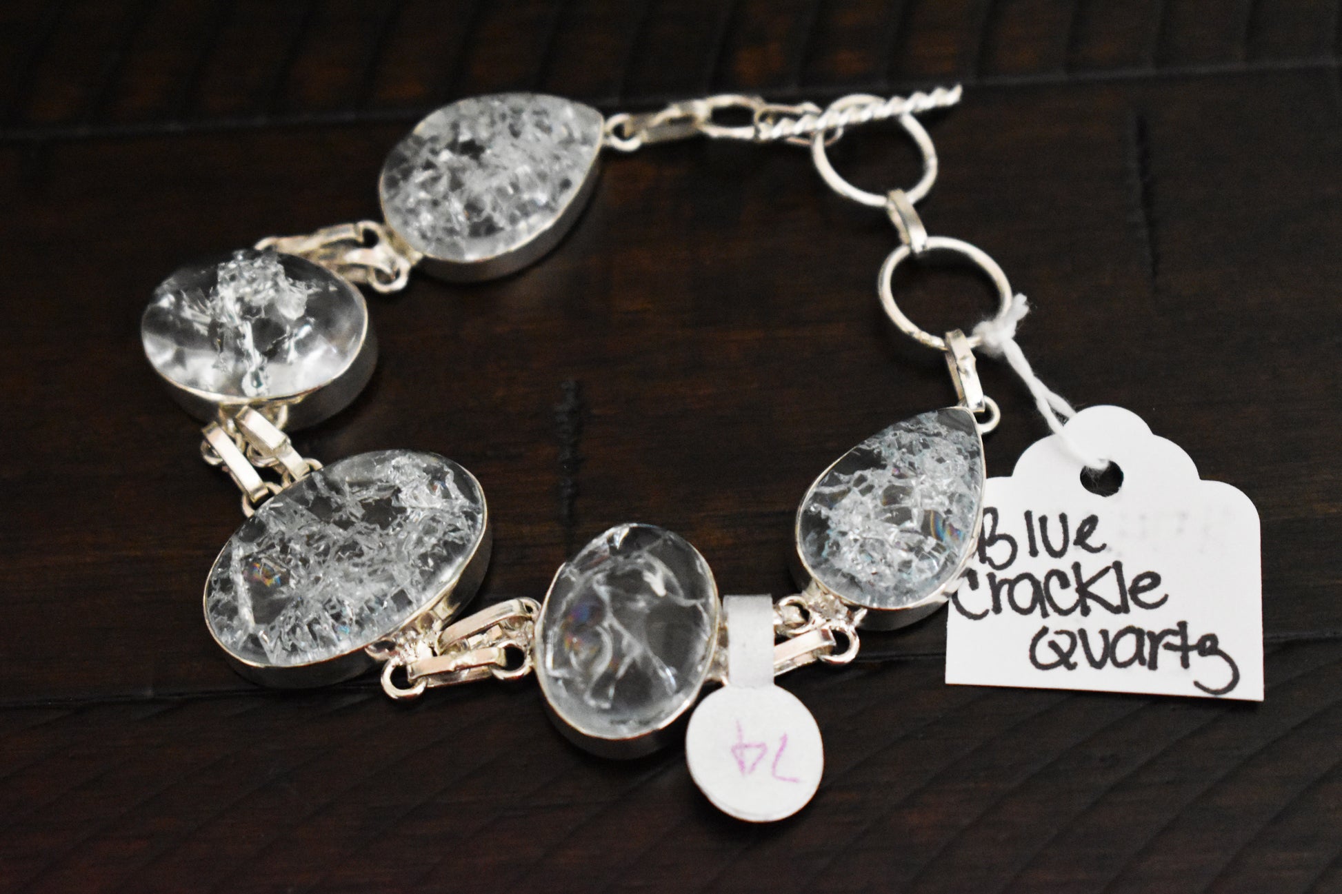 stones-of-transformation - Blue Crackle Quartz Bracelet - Stones of Transformation - 